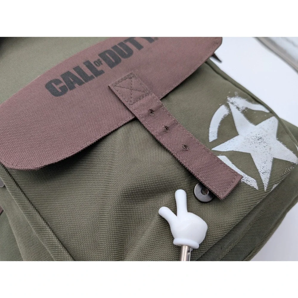 Call of Duty WWII Wings for Victory Backpack Olive Canvas Rucksack Bag READ!!